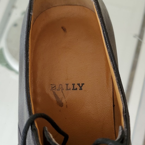 MEN'S BLACK LEATHER BALLY SAILOR SHOES ITALY - Picture 6 of 7